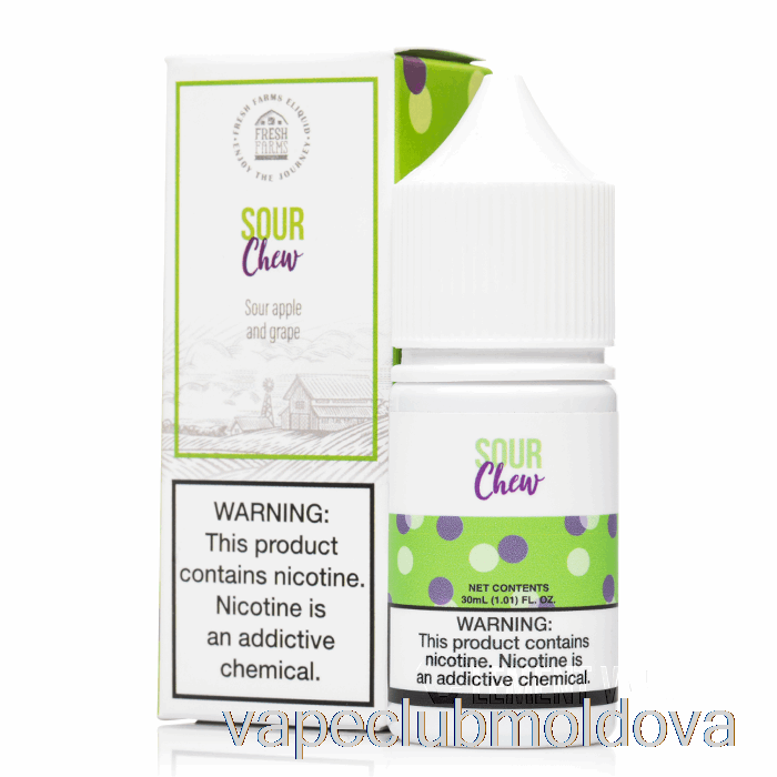 Vape Pod Kit Sour Chew - Săruri Proaspete Ferme - 30ml 50mg